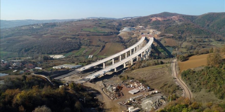Kuzey Marmara Otoyol Projesi'nde sona yaklaşıldı