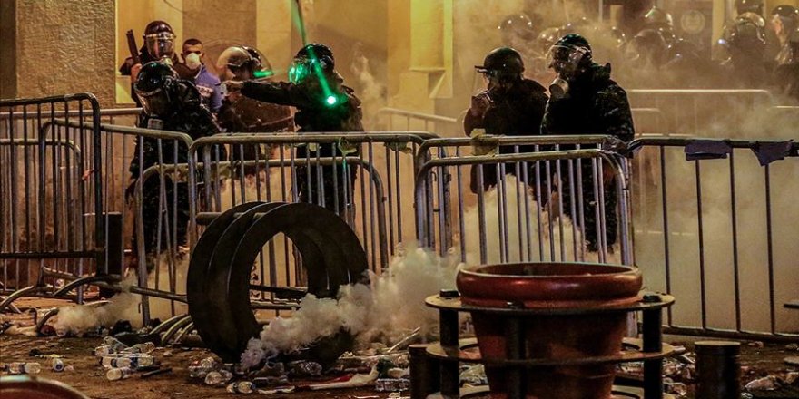 Lübnan'daki gösterilerde çok sayıda kişi yaralandı