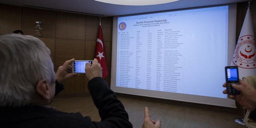 572 şehit yakını, gazi ve gazi yakınının ataması yarın yapılacak