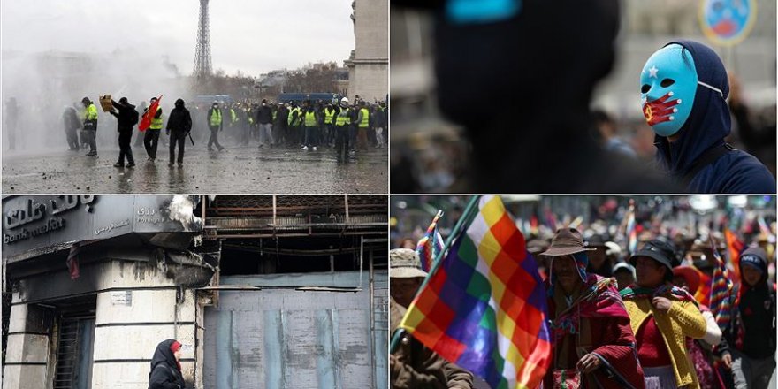 2019 dünyada 'sokak protestolarının yılı' oldu