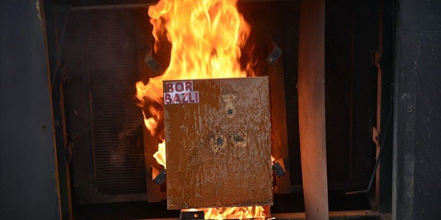 Yangınlara karşı bor madeninden 'jel' ürettiler