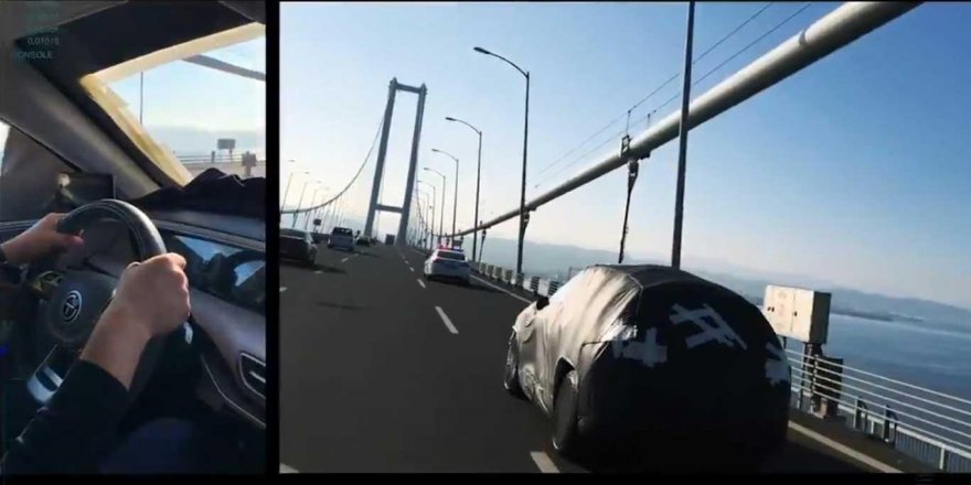 Yerli otomobilin yoldaki ilk görüntüsü paylaşıldı