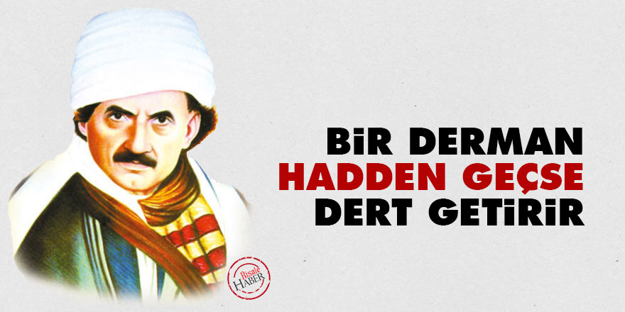 Bediüzzaman: Bir derman hadden geçse, dert getirir