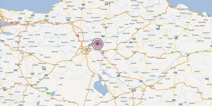 Ankara'da 3,8 büyüklüğünde deprem