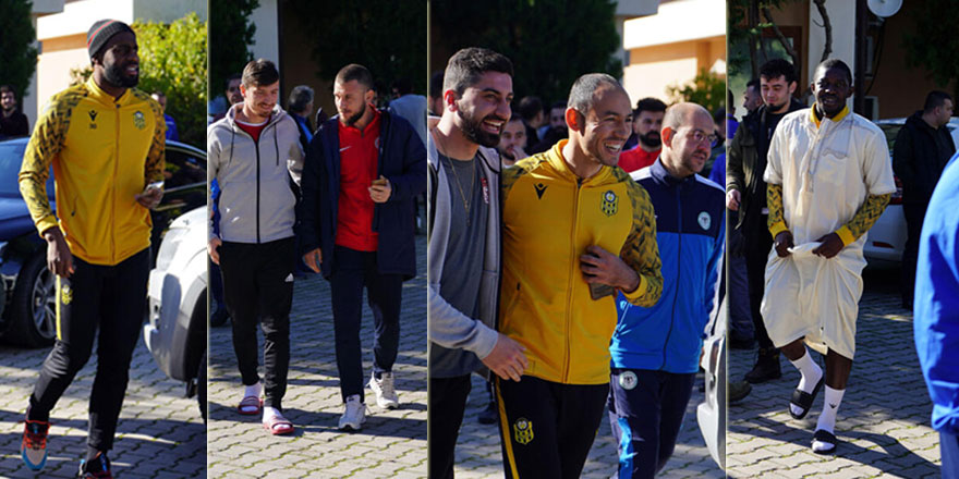 Futbolcular cuma namazında buluştu