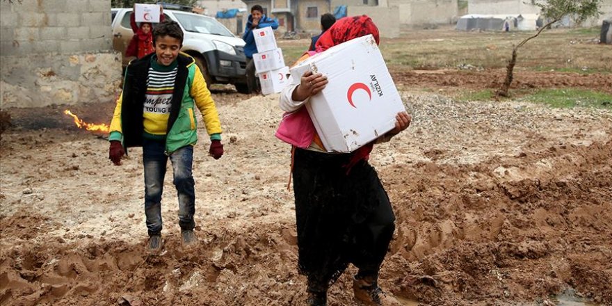 Türk Kızılay 30,2 milyon kişiye insani yardım ulaştırdı