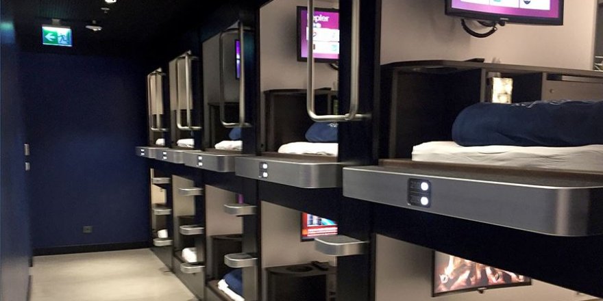 Sabiha Gökçen'de uyku kabinleri hizmete girdi
