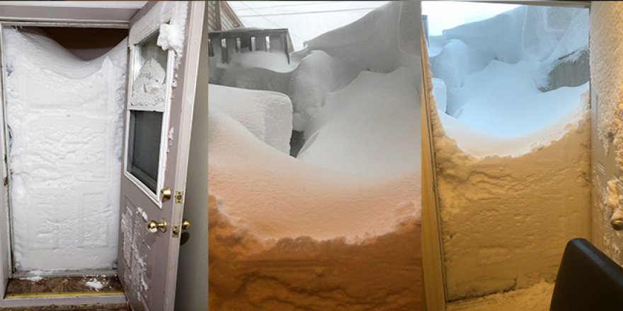 Kanada'da kar kalınlığı 10 saatte 2 metreyi aştı
