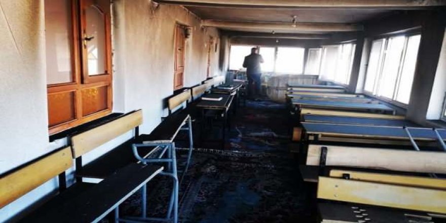 Van Erciş'te Kur'an kursunda yangın