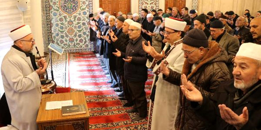 Selimiye Camii'nde 'yağmur' duası