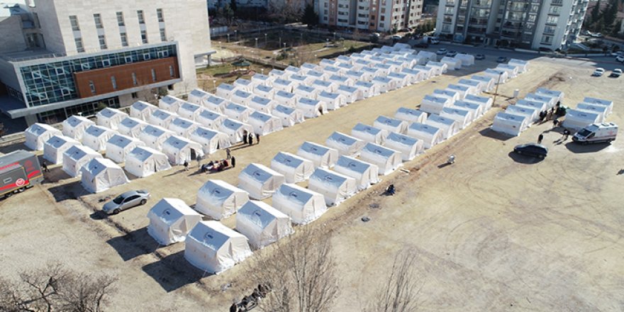 Elazığ'da yeni çadır kentler kuruldu