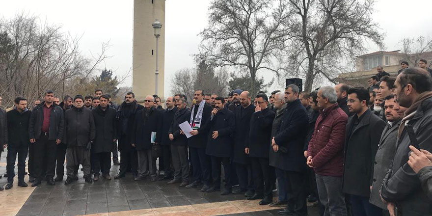 Gaziantep’te Trump’ın Filistin planına protesto