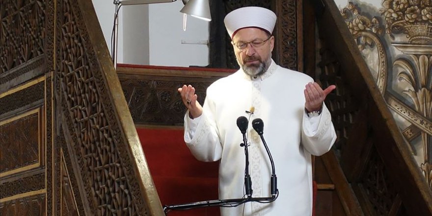 Erbaş'tan 'Afetlere Karşı Bilinçli Olalım' konulu cuma hutbesi