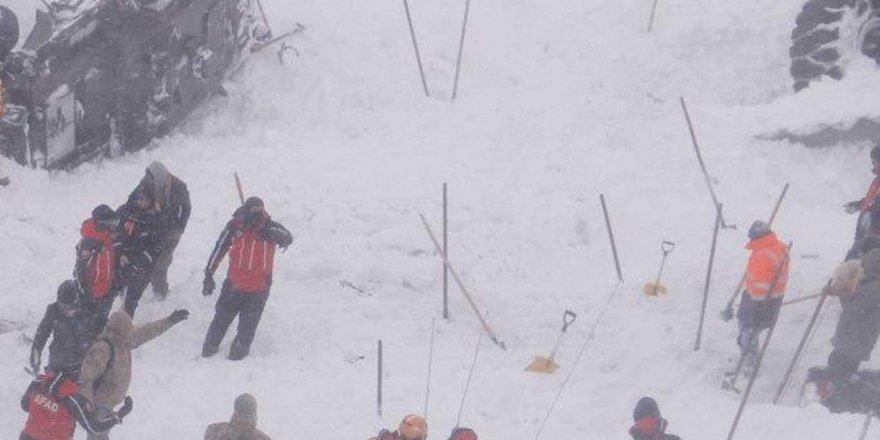 Bahçesaray'daki çığ felaketi nedeniyle yapılan arama kurtarma çalışmalarına ara verildi