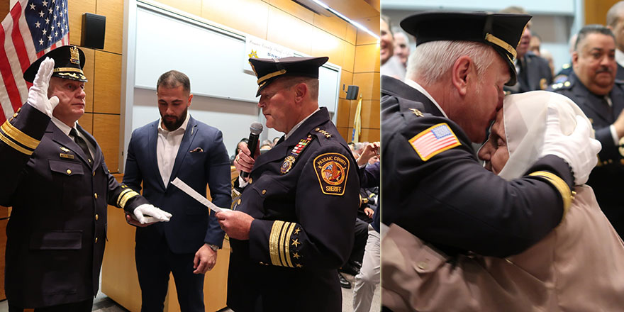 Polis şefliğine atanan bir polis daha Kur’an'a el basarak göreve başladı