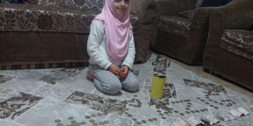 Minik Hümeyra'dan Elâzığ'a duygu dolu yardım