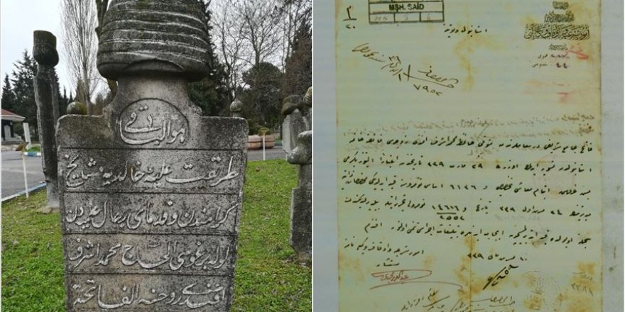 Sultan 2. Abdülhamid'in 'Çinli Hoca'sının kayıp mezar taşı bulundu