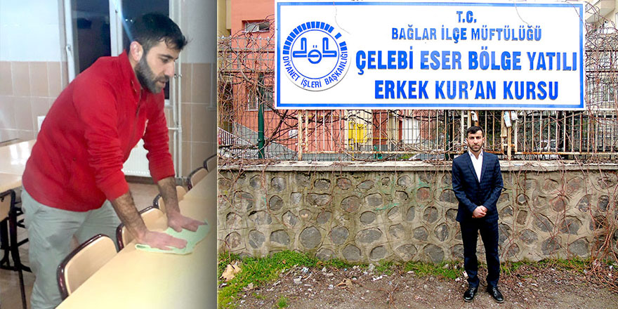 Hizmetli olduğu Kur'an Kursunda hafız oldu