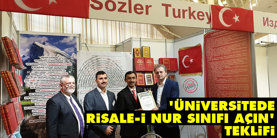 'Üniversitede Risale-i Nur sınıfı açın' teklifi