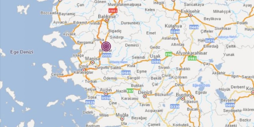 Manisa'da 4,8 büyüklüğünde deprem