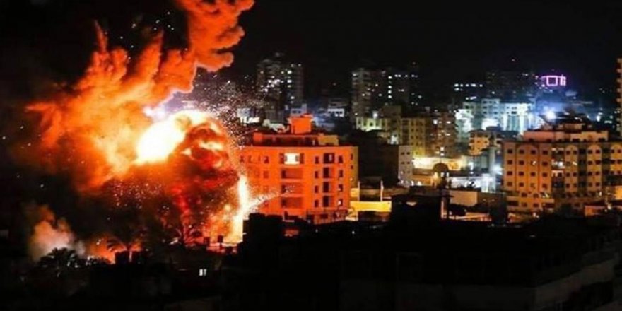 Siyonist terör çetesi Gazze'ye hava saldırısı düzenledi