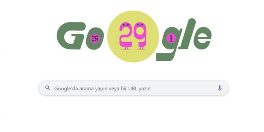 Google'dan 'artık gün'e özel doodle