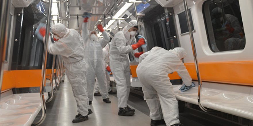 Metro vagonları virüse karşı nano teknoloji ile temizleniyor