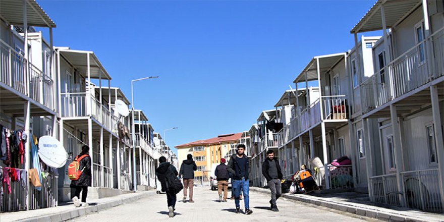 3 bin kişilik konteyner kentler hazır, 529 aile yerleşti