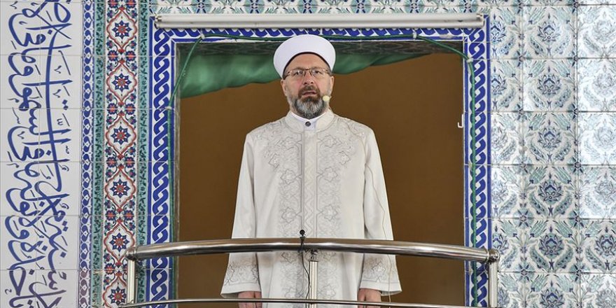 Diyanet İşleri Başkanı Erbaş'tan 'temizlik ve yeni tip koronavirüs' konulu hutbe