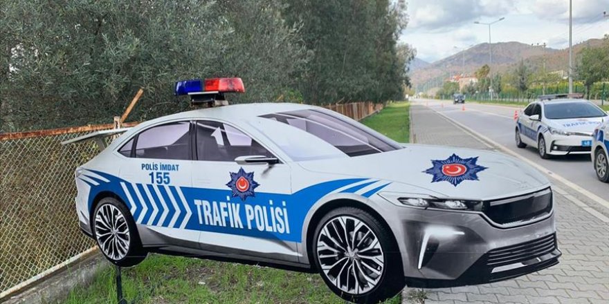 Türkiye'nin Otomobili maket trafik polis aracı oldu