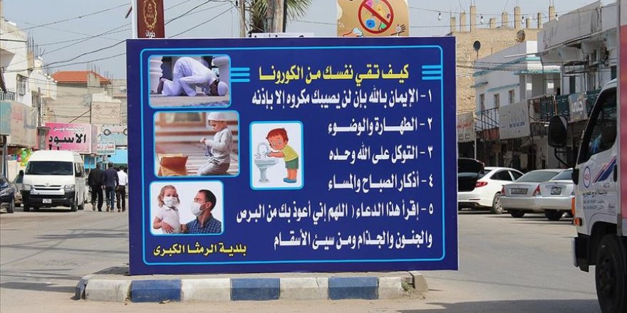 Belediye koronavirüsle mücadeleyi namaz ve abdestle anlattı