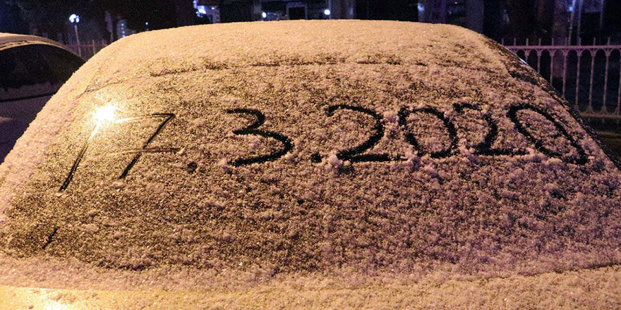 Ankara'da Mart ayında kar yağdırıldı