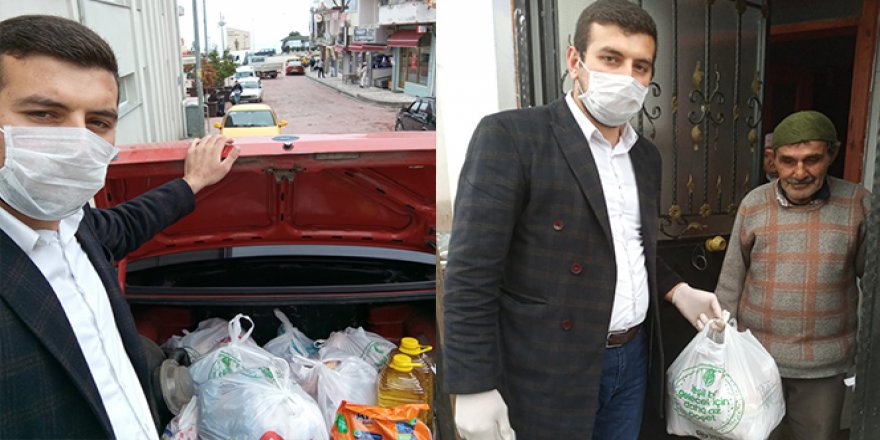 Cami imamından evinden çıkamayan yaşlılara destek hizmeti