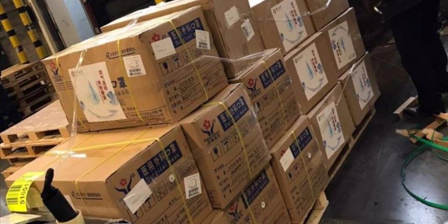 Çin, 44 kolilik medikal malzemeyi kargo uçağıyla İstanbul'a getirdi