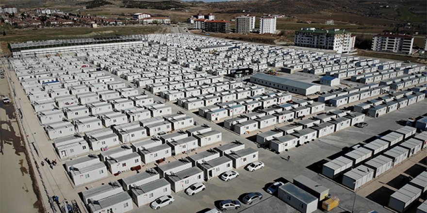 Elazığ'da konteyner kentlerde 4 bin 613 kişi yaşamaya başladı