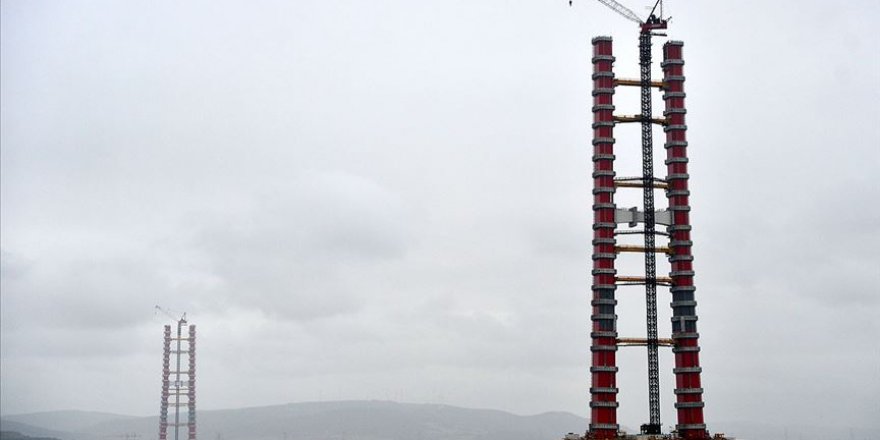 'Simgelerin köprüsü'nde kule yüksekliği 230 metreye ulaştı