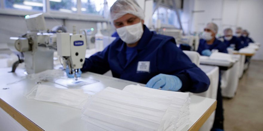Jandarma günde 100 bin maske üretiyor