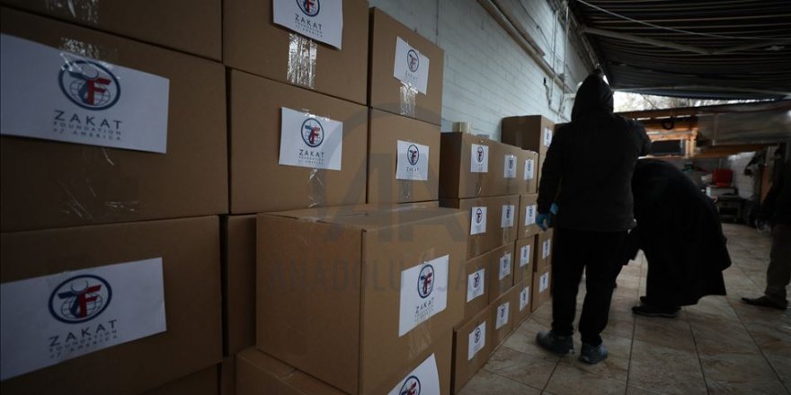 ABD'deki Zekat Vakfından fakirlere koronavirüs yardımı