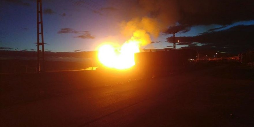 Ağrı'da Türkiye-İran doğal gaz boru hattında patlama