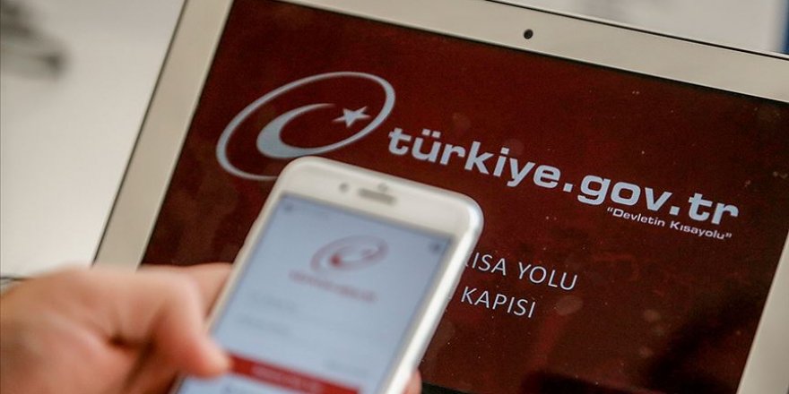 Türkiye evde kaldı kamu hizmetini 'e-Devlet'ten aldı