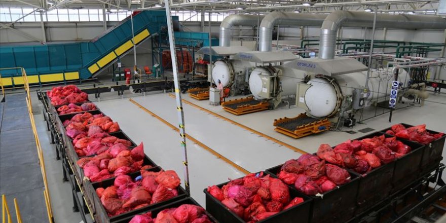 Maske ve eldivenler bin derecede bertaraf ediliyor