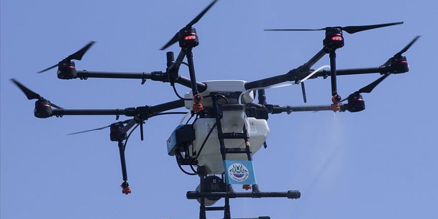 Edirne dronla havadan da dezenfekte ediliyor