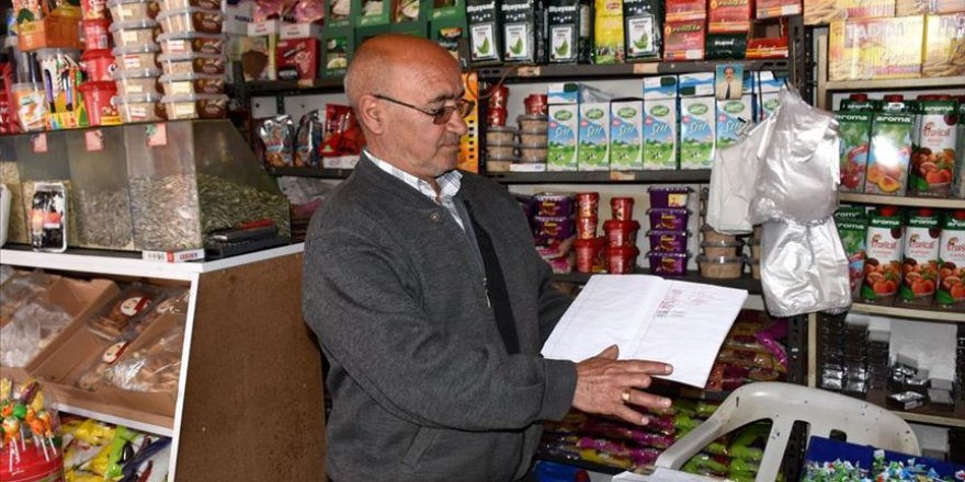 Aksaray'da bir hayırsever ihtiyaç sahiplerinin bakkala olan borcunu ödedi