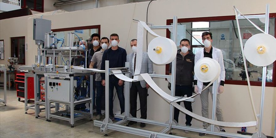 MEB N95 standardında maske makinesi üretti