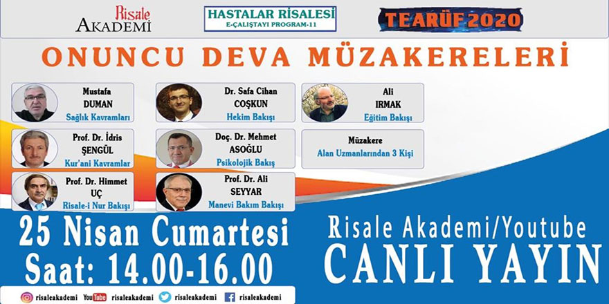 Hastalar Risalesi Çalıştayı 10. Deva müzakereleri