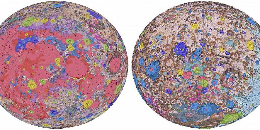 Ay'ın ilk kez tüm yüzeyini ayrıntılı şekilde gösteren haritası çıkarıldı