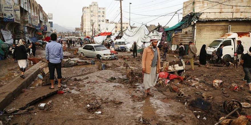 Yemen'deki 150 bin kişi sel felaketinden zarar gördü