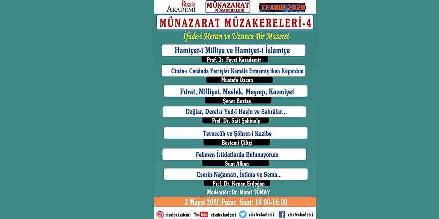 Münazarat Müzakereleri canlı yayınla Youtube'da