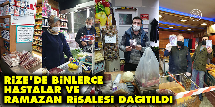Rize'de binlerce Hastalar ve Ramazan Risalesi dağıtıldı