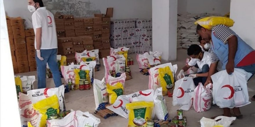 Türk Kızılay, ramazan ayı yardımları kapsamında Yemen'de 500 gıda kolisi dağıttı